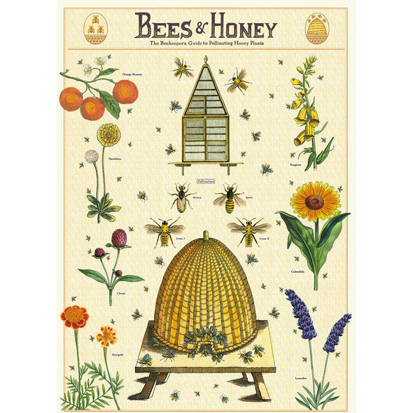 Vintage Poster Honey Bees