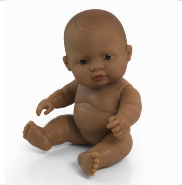 Miniland Doll - Latin American Baby Girl 21cm  (undressed)