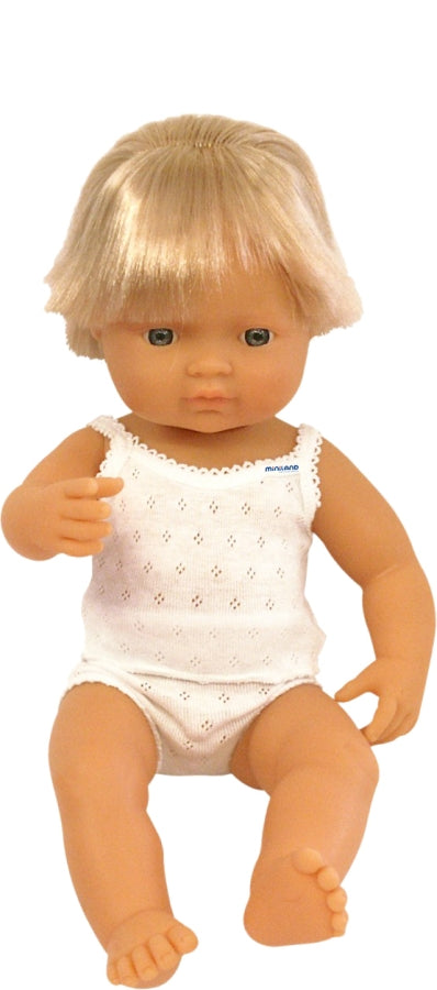 Miniland Doll - Caucasian Boy 38cm