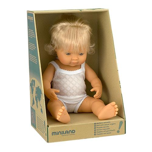 Miniland Doll Caucasian Girl 38cm The Whimsical Child