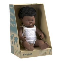 Miniland Doll - African Boy 38cm