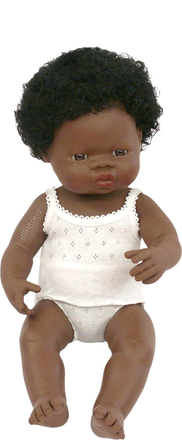 Miniland Doll - African Boy 38cm