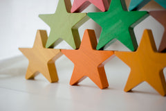 Wooden Star Set of 10