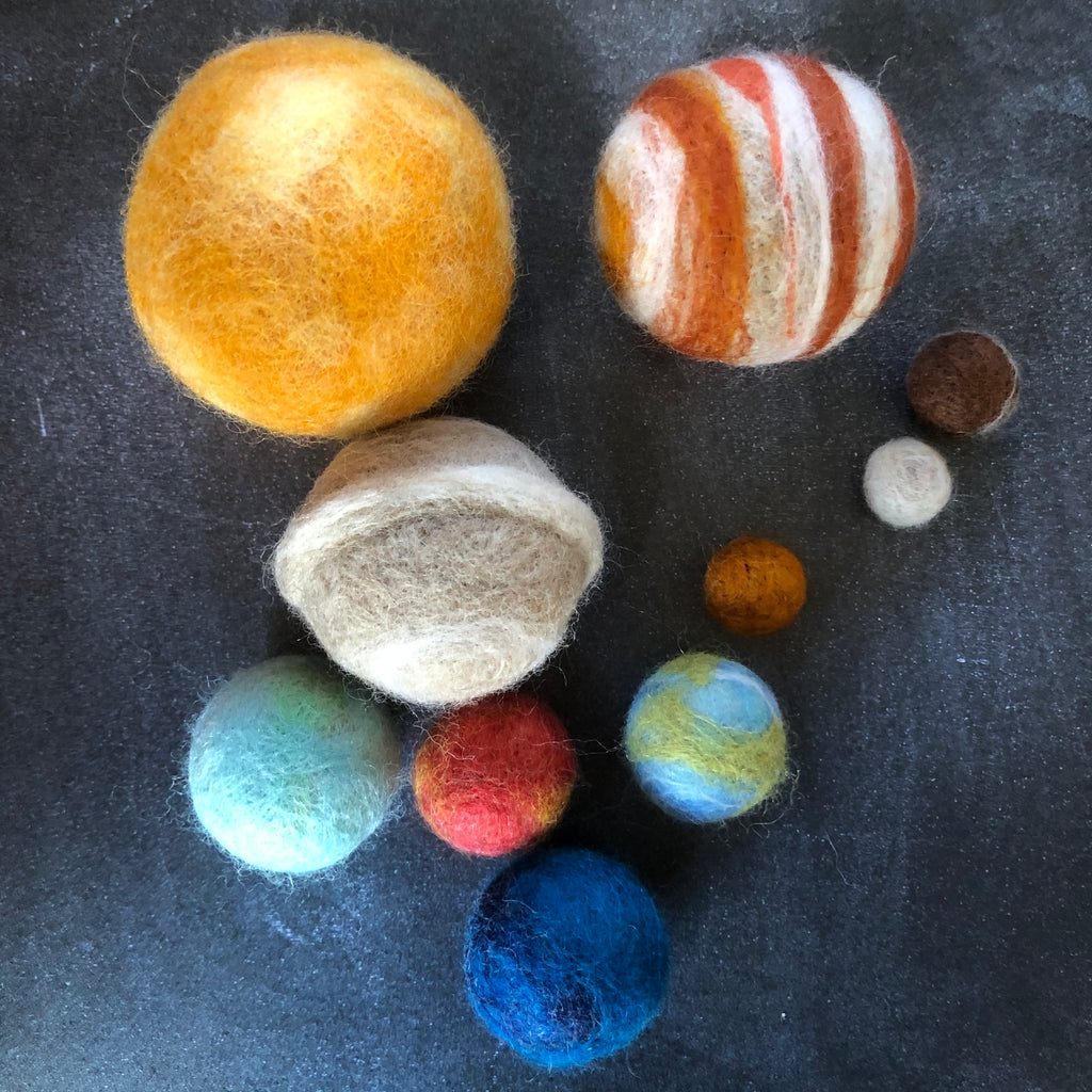 Mini Felt Solar System