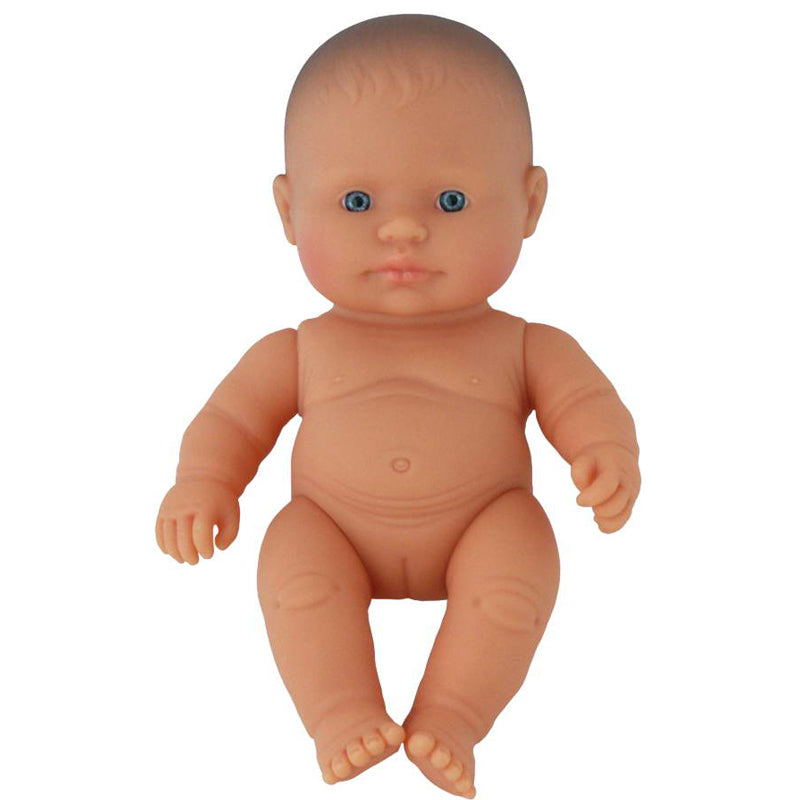 Miniland Doll - Caucasian Baby Girl 21cm  (undressed)