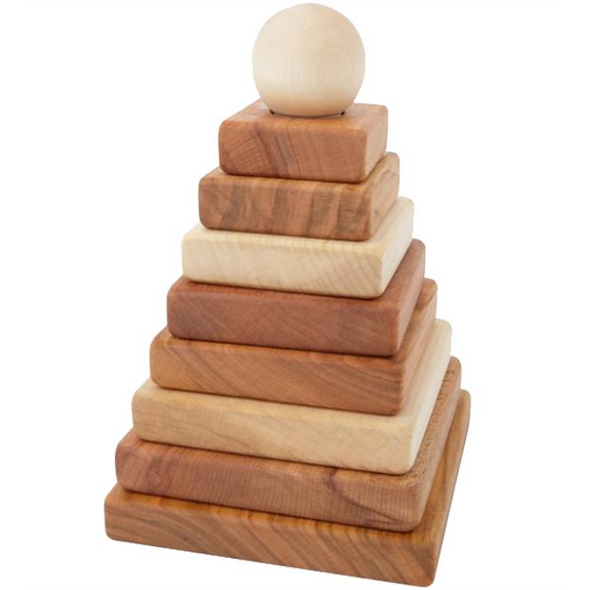 Wooden Story Natural Pyramid Stacker
